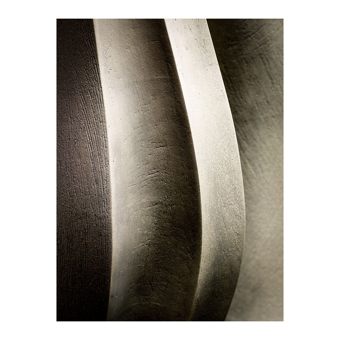 Charcoal Grey Pair, Slab built, Stoneware, h 60cm